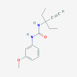 molecular formula C15H20N2O2 B5497022 N-(1,1-diethyl-2-propyn-1-yl)-N'-(3-methoxyphenyl)urea 
