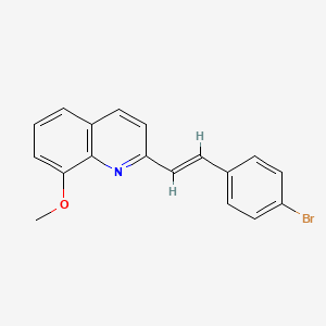 molecular formula C18H14BrNO B5497044 2-[2-(4-bromophenyl)vinyl]-8-methoxyquinoline 