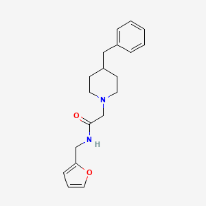 2-(4-benzyl-1-piperidinyl)-N-(2-furylmethyl)acetamide