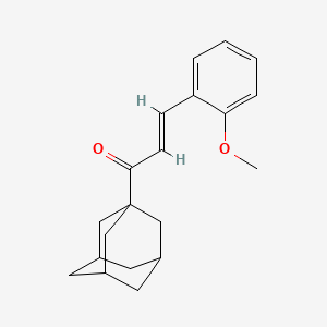 molecular formula C20H24O2 B5497115 1-(1-adamantyl)-3-(2-methoxyphenyl)-2-propen-1-one 