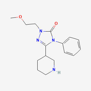 molecular formula C16H22N4O2 B5497122 2-(2-methoxyethyl)-4-phenyl-5-(3-piperidinyl)-2,4-dihydro-3H-1,2,4-triazol-3-one hydrochloride 