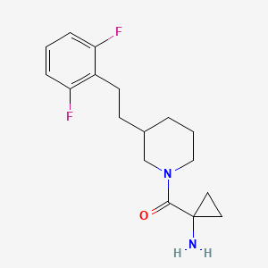 [1-({3-[2-(2,6-difluorophenyl)ethyl]-1-piperidinyl}carbonyl)cyclopropyl]amine hydrochloride