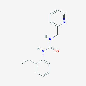 molecular formula C15H17N3O B5497228 N-(2-ethylphenyl)-N'-(2-pyridinylmethyl)urea 