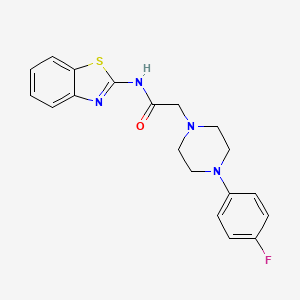 molecular formula C19H19FN4OS B5497259 N-1,3-benzothiazol-2-yl-2-[4-(4-fluorophenyl)-1-piperazinyl]acetamide 