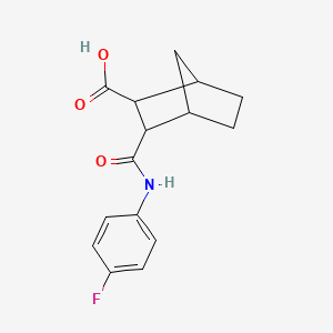 3-{[(4-fluorophenyl)amino]carbonyl}bicyclo[2.2.1]heptane-2-carboxylic acid