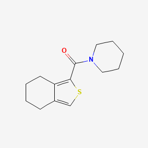 molecular formula C14H19NOS B5497298 1-(4,5,6,7-tetrahydro-2-benzothien-1-ylcarbonyl)piperidine 