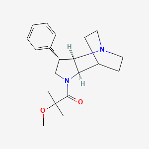 molecular formula C20H28N2O2 B5497362 (2R*,3S*,6R*)-5-(2-methoxy-2-methylpropanoyl)-3-phenyl-1,5-diazatricyclo[5.2.2.0~2,6~]undecane 