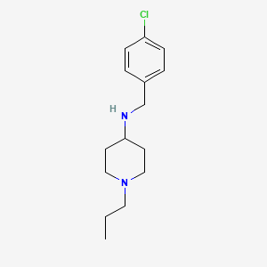 molecular formula C15H23ClN2 B5497378 N-(4-chlorobenzyl)-1-propyl-4-piperidinamine 