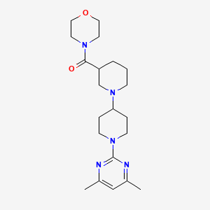 molecular formula C21H33N5O2 B5497444 1'-(4,6-dimethylpyrimidin-2-yl)-3-(morpholin-4-ylcarbonyl)-1,4'-bipiperidine 