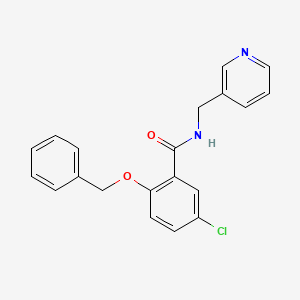 molecular formula C20H17ClN2O2 B5497447 2-(benzyloxy)-5-chloro-N-(pyridin-3-ylmethyl)benzamide 