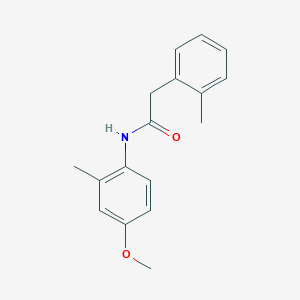 molecular formula C17H19NO2 B5497461 N-(4-methoxy-2-methylphenyl)-2-(2-methylphenyl)acetamide 