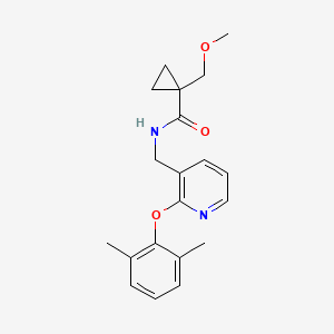 molecular formula C20H24N2O3 B5497491 N-{[2-(2,6-dimethylphenoxy)pyridin-3-yl]methyl}-1-(methoxymethyl)cyclopropanecarboxamide 