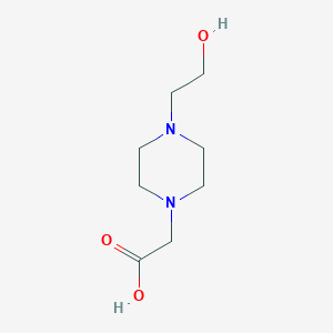 molecular formula C8H16N2O3 B054975 2-(4-(2-羟乙基)哌嗪-1-基)乙酸 CAS No. 124335-65-5