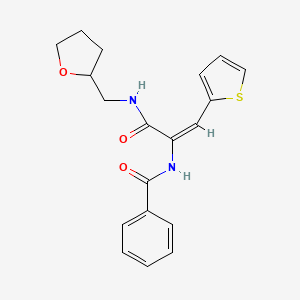 N-[1-{[(tetrahydro-2-furanylmethyl)amino]carbonyl}-2-(2-thienyl)vinyl]benzamide