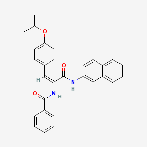 N-{2-(4-isopropoxyphenyl)-1-[(2-naphthylamino)carbonyl]vinyl}benzamide