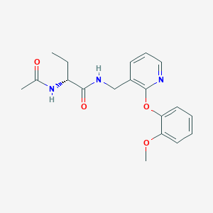 (2R)-2-(acetylamino)-N-{[2-(2-methoxyphenoxy)pyridin-3-yl]methyl}butanamide