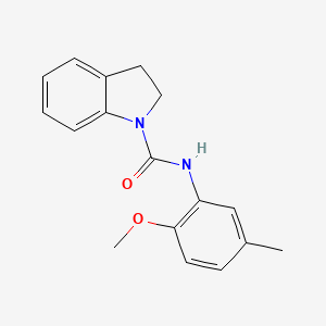 molecular formula C17H18N2O2 B5497811 N-(2-methoxy-5-methylphenyl)-1-indolinecarboxamide 