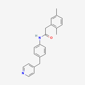 molecular formula C22H22N2O B5497832 2-(2,5-dimethylphenyl)-N-[4-(4-pyridinylmethyl)phenyl]acetamide 