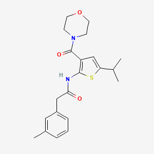 N-[5-isopropyl-3-(4-morpholinylcarbonyl)-2-thienyl]-2-(3-methylphenyl)acetamide