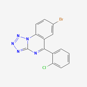 molecular formula C14H7BrClN5 B5497933 7-bromo-5-(2-chlorophenyl)tetrazolo[1,5-a]quinazoline 