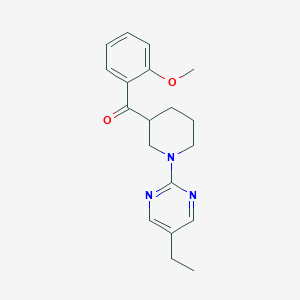 molecular formula C19H23N3O2 B5497988 [1-(5-ethylpyrimidin-2-yl)piperidin-3-yl](2-methoxyphenyl)methanone 
