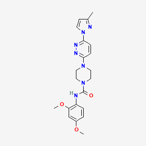 N-(2,4-dimethoxyphenyl)-4-[6-(3-methyl-1H-pyrazol-1-yl)-3-pyridazinyl]-1-piperazinecarboxamide