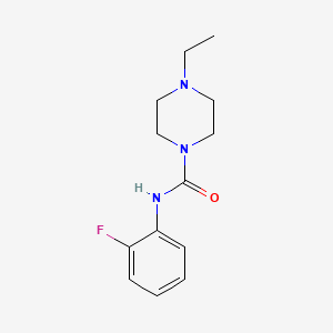 molecular formula C13H18FN3O B5498136 4-ethyl-N-(2-fluorophenyl)-1-piperazinecarboxamide 