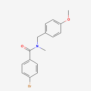 molecular formula C16H16BrNO2 B5498159 4-bromo-N-(4-methoxybenzyl)-N-methylbenzamide 