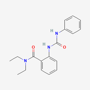 2-[(anilinocarbonyl)amino]-N,N-diethylbenzamide