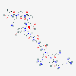 molecular formula C₇₂H₁₂₄N₂₂O₂₁ B549818 马兰肽 CAS No. 86555-35-3