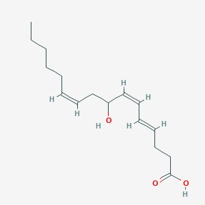 molecular formula C16H26O3 B054982 8-Hydroxyhexadeca-4,6,10-trienoic acid CAS No. 111916-07-5