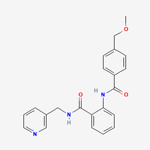 molecular formula C22H21N3O3 B5498210 2-{[4-(methoxymethyl)benzoyl]amino}-N-(3-pyridinylmethyl)benzamide 