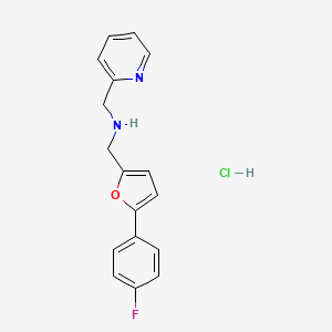 {[5-(4-fluorophenyl)-2-furyl]methyl}(2-pyridinylmethyl)amine hydrochloride