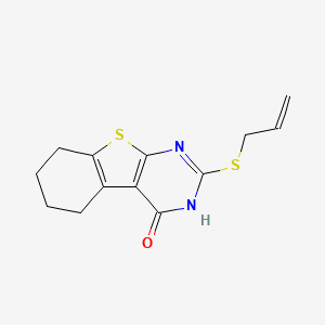 molecular formula C13H14N2OS2 B5498287 2-(allylthio)-5,6,7,8-tetrahydro[1]benzothieno[2,3-d]pyrimidin-4(3H)-one 