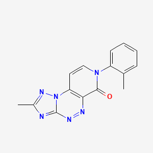 molecular formula C15H12N6O B5498314 2-methyl-7-(2-methylphenyl)pyrido[4,3-e][1,2,4]triazolo[5,1-c][1,2,4]triazin-6(7H)-one 