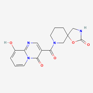 9-hydroxy-3-[(2-oxo-1-oxa-3,7-diazaspiro[4.5]dec-7-yl)carbonyl]-4H-pyrido[1,2-a]pyrimidin-4-one