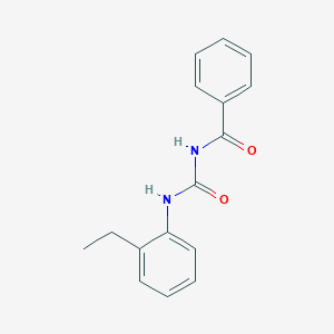 molecular formula C16H16N2O2 B5498470 N-{[(2-ethylphenyl)amino]carbonyl}benzamide 
