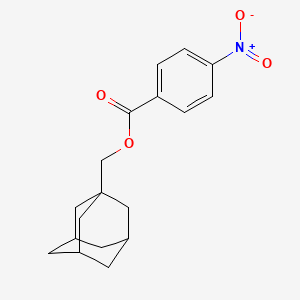 molecular formula C18H21NO4 B5498533 1-adamantylmethyl 4-nitrobenzoate 