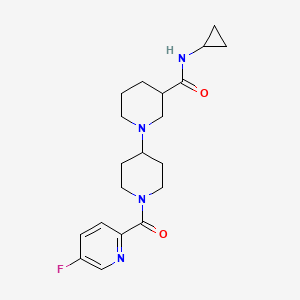 molecular formula C20H27FN4O2 B5498588 N-cyclopropyl-1'-[(5-fluoropyridin-2-yl)carbonyl]-1,4'-bipiperidine-3-carboxamide 