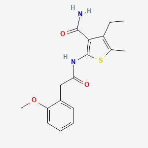 4-ethyl-2-{[(2-methoxyphenyl)acetyl]amino}-5-methyl-3-thiophenecarboxamide
