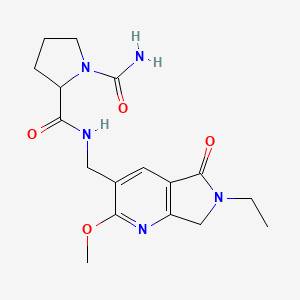 N~2~-[(6-ethyl-2-methoxy-5-oxo-6,7-dihydro-5H-pyrrolo[3,4-b]pyridin-3-yl)methyl]pyrrolidine-1,2-dicarboxamide