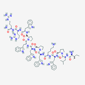 molecular formula C₁₀₀H₁₃₂N₂₆O₁₃ B549875 Indolicidin CAS No. 140896-21-5