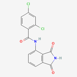 molecular formula C15H8Cl2N2O3 B5498757 2,4-dichloro-N-(1,3-dioxo-2,3-dihydro-1H-isoindol-4-yl)benzamide 