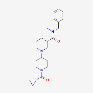 molecular formula C23H33N3O2 B5498759 N-benzyl-1'-(cyclopropylcarbonyl)-N-methyl-1,4'-bipiperidine-3-carboxamide 