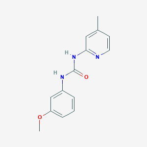 N-(3-methoxyphenyl)-N'-(4-methyl-2-pyridinyl)urea