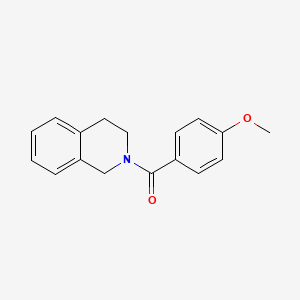 molecular formula C17H17NO2 B5498791 2-(4-甲氧基苯甲酰)-1,2,3,4-四氢异喹啉 