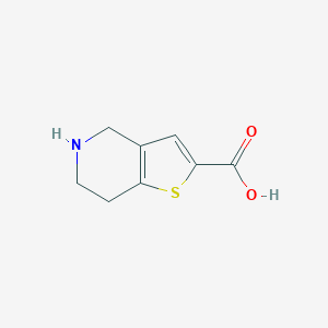 molecular formula C8H9NO2S B054988 4,5,6,7-Tetrahydrothieno[3,2-c]pyridine-2-carboxylic acid CAS No. 116118-98-0
