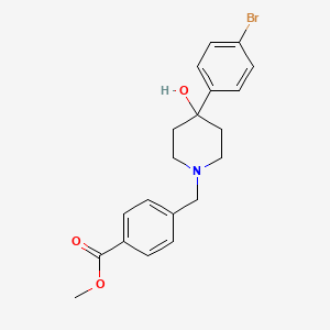 molecular formula C20H22BrNO3 B5498854 methyl 4-{[4-(4-bromophenyl)-4-hydroxy-1-piperidinyl]methyl}benzoate 