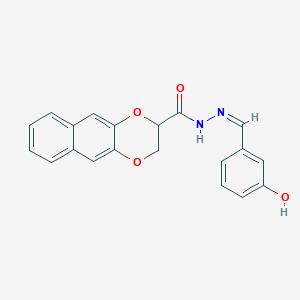 molecular formula C20H16N2O4 B5498885 N'-(3-hydroxybenzylidene)-2,3-dihydronaphtho[2,3-b][1,4]dioxine-2-carbohydrazide 