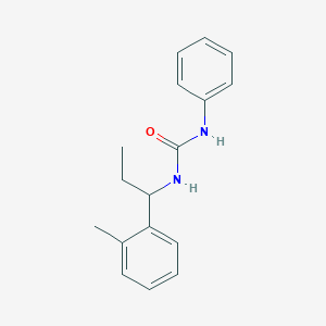 molecular formula C17H20N2O B5498904 N-[1-(2-methylphenyl)propyl]-N'-phenylurea 